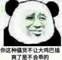 你这种骚货不让大鸡巴插爽了是不会乖的