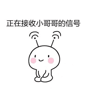 正在接收小哥哥的信号