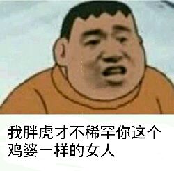 我胖虎才不稀罕你这个鸡婆一样的女人