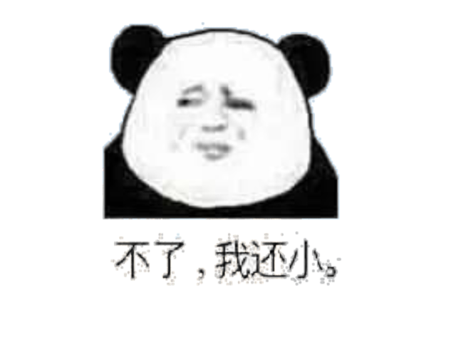 不了,我还小