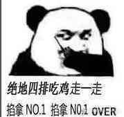 绝地四排吃鸡走一走掐拿N0I掐拿 no.1 over