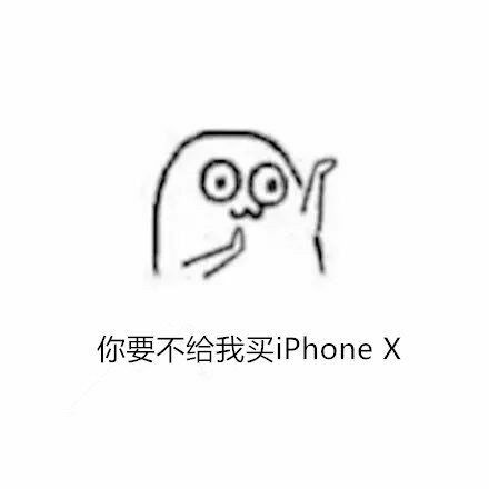 你要不给我买 iphoneⅩ