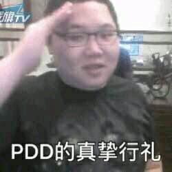 PDD的真挚行礼