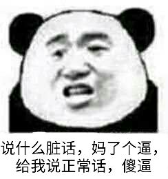 说什么脏话,妈了个逼给我说正常话,傻逼