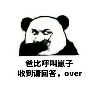 爸比呼叫崽子收到请回答,over