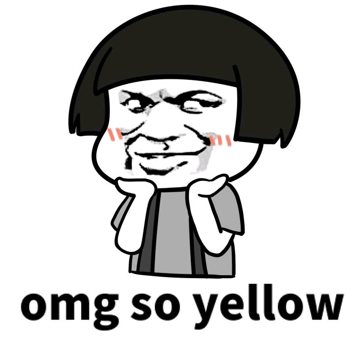  omg so yellow