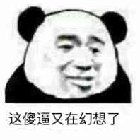 这傻逼又在幻想了