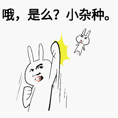 哦,是么?小杂种。