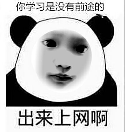 你学习是没有前途的出来上网啊