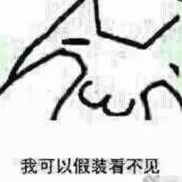 我可以假装看不见