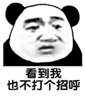 看到我也不打个招呼