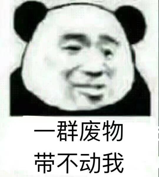 忘群废物带不动我