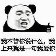 我不管你说什么,我上来就是一句我爱你