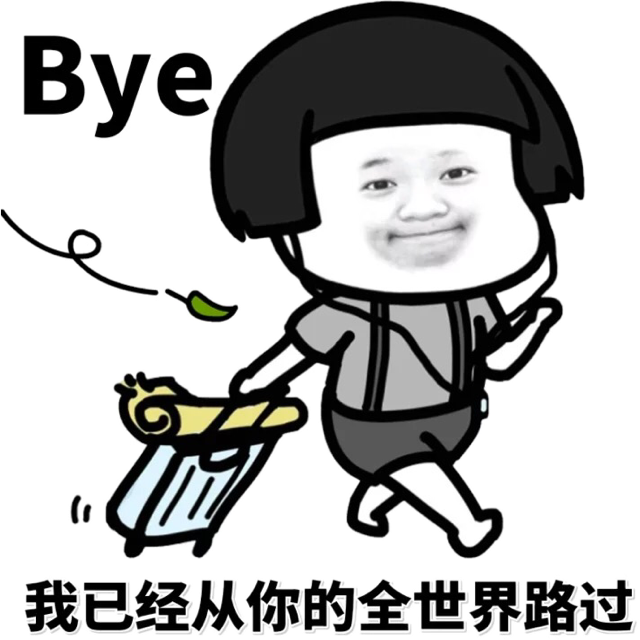 Bye我已经从你的全世界路过