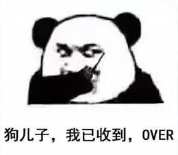 狗儿子,我已收到,over