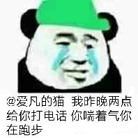 @爱凡的猫，我昨晚两点给你打电话你喘着气你在跑步