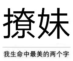 撩妹我生命中最美的两个字