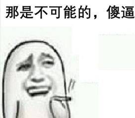 那是不可能的,傻逼