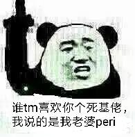 谁tm喜欢你个死基佬,我说的是我老婆peri