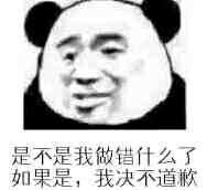 是不是我做错什么了？如果是,我决不道歉