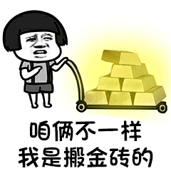 咱俩不一样，我是搬金砖的