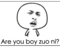 Are you boy zuo ni ?