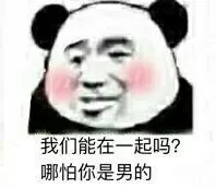 我们能在一起吗?哪怕你是男的