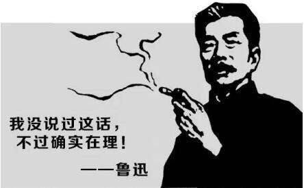 我没说过这话,不过确实在理!一一鲁迅