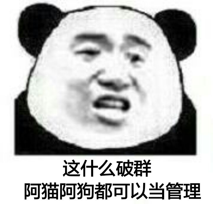 这什么破群阿，猫阿狗都可以当管理