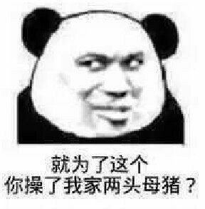 就为了这个你操了我家两头母猪?