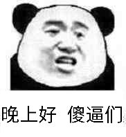 晚上好傻逼们