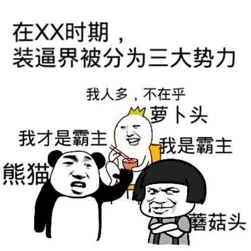 在XX时期，装逼界被分为三大势力！