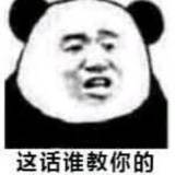 这话谁教你的