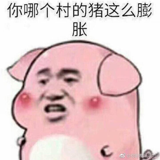 你哪个村的猪这么膨胀