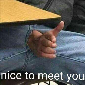 nice to meet you