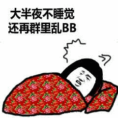 大半夜不睡觉还再群里乱BB