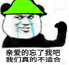 亲爱的忘了我吧，我们真的不适合
