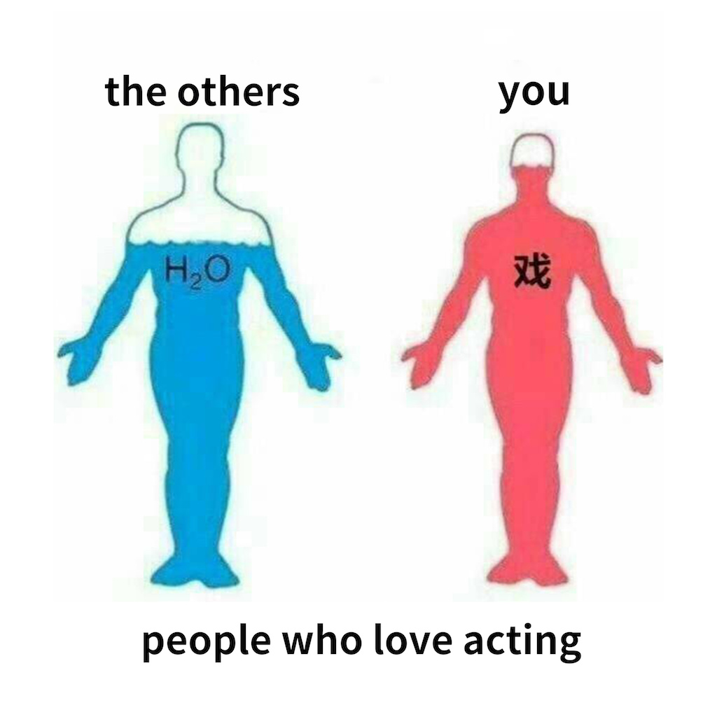 people who love acting