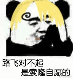 路飞对不起，是索隆自愿的