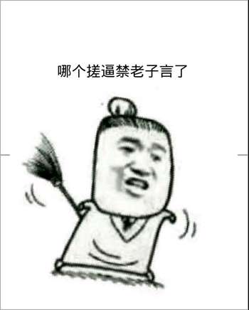 哪个搓逼禁老子言了