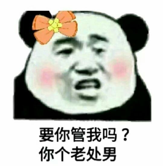 要你管我吗?你个老处男