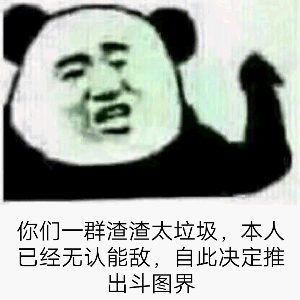 你们一群渣渣太垃圾,本人已经无人能敌,自此决定推出斗图界