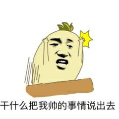 干什么把我帅的事情说出去