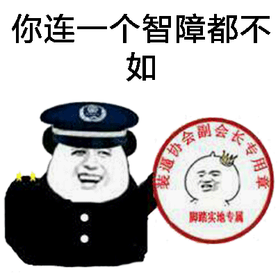 你连一个智障都不如