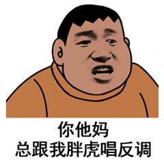 你他妈总跟我胖虎唱反调