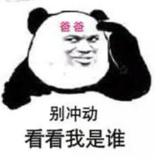 爸爸别冲动看看我是谁