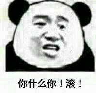 你什么你!滚!