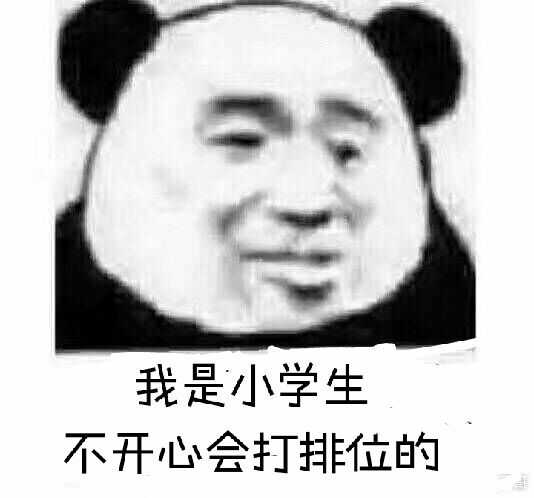 我是小学生，不开心会打排位的