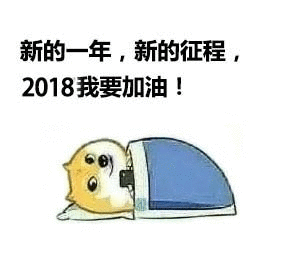 新的一年，新的征程，2018我要加油!