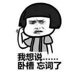 我想说卧槽忘词了